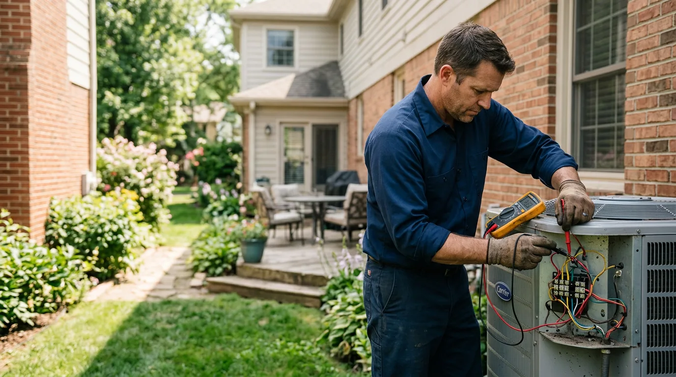HVAC technician working near Joplin, MO